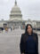ASPET Council Member Dianicha Santana outside the U.S. Capitol after a Hill Day Congressional visit