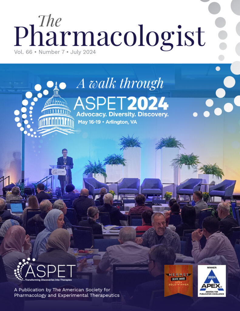 The cover of the July 2024 issue of The Pharmacologist