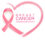 A pink Breast Cancer Awareness Month ribbon is shown as part of a pink heart shape