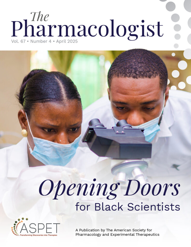 The cover of the April 2025 issue of The Pharmacologist
