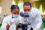 Health care researchers working in life sciences laboratory.