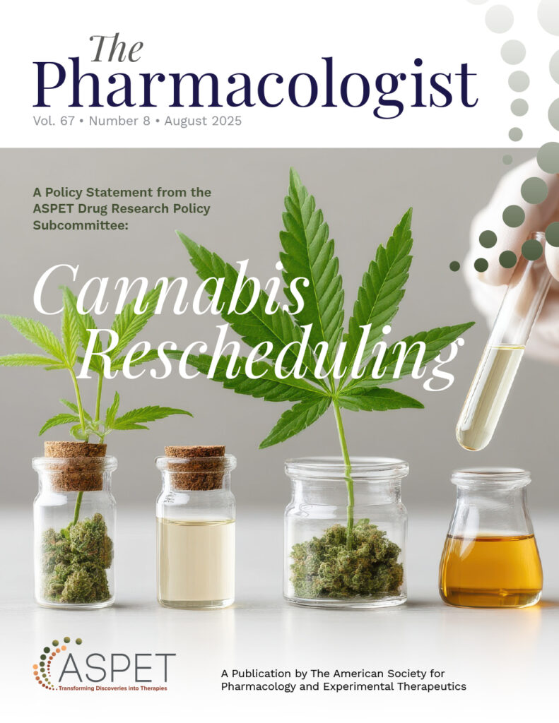 The cover of the August 2025 issue of The Pharmacologist