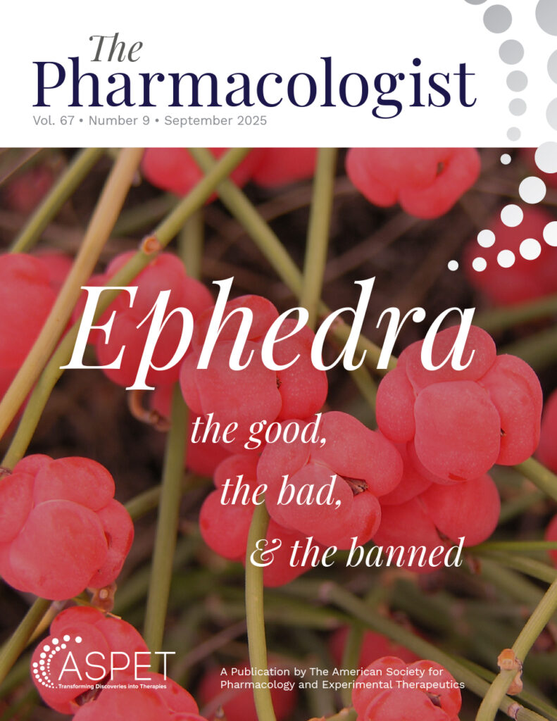 The cover of the August 2025 issue of The Pharmacologist