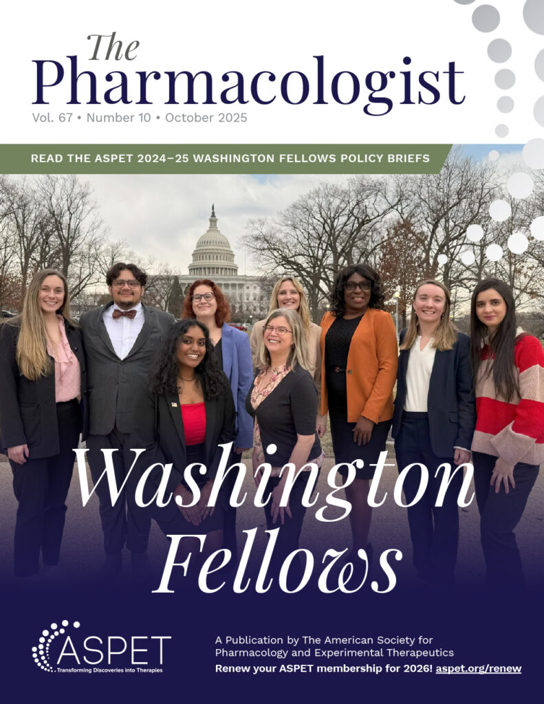 The cover of the October 2025 issue of The Pharmacologist