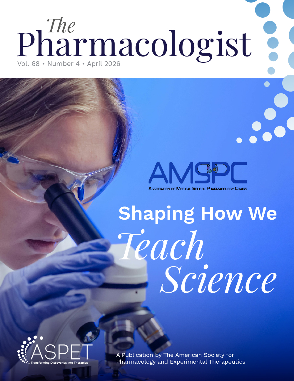The cover of the April 2026 issue of The Pharmacologist